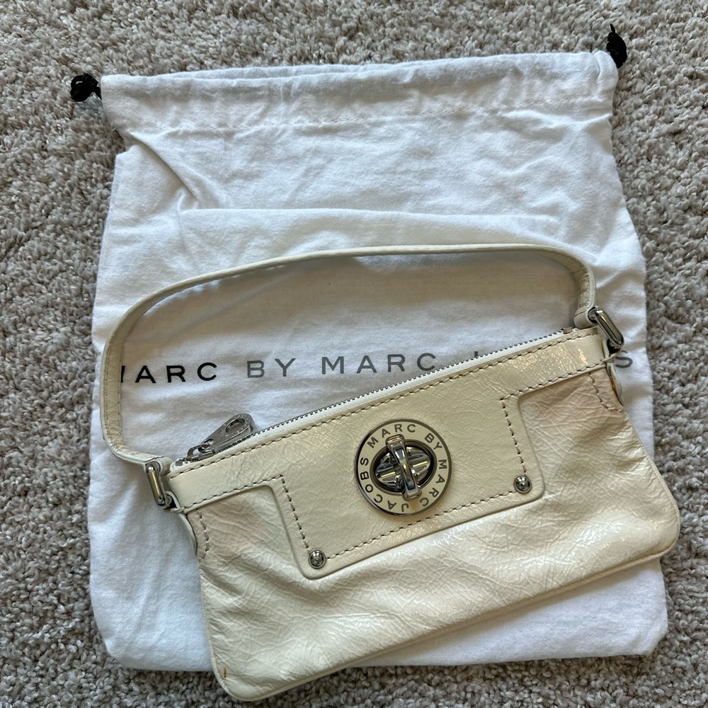 Marc by Marc Jacobs Cream Clutch Wristlet